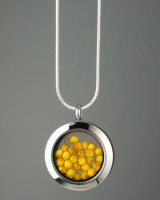Necklace yellow diosmi
